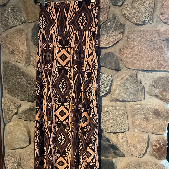 Unbranded super stretch tribal print maxi skirt - Picture 9 of 9